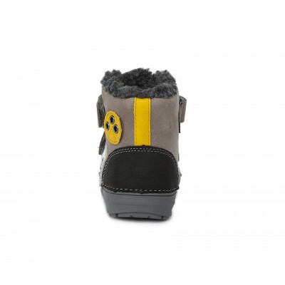 D.D. step chlapčenská detská celokožená zimná obuv W071-357A Grey